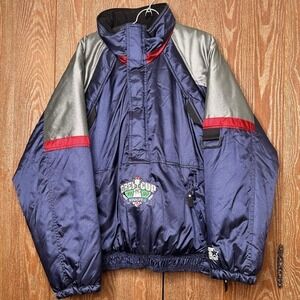 Vintage Starter CFL Grey Cup 1998 Winnipeg Pullover Jacket Mens Large L